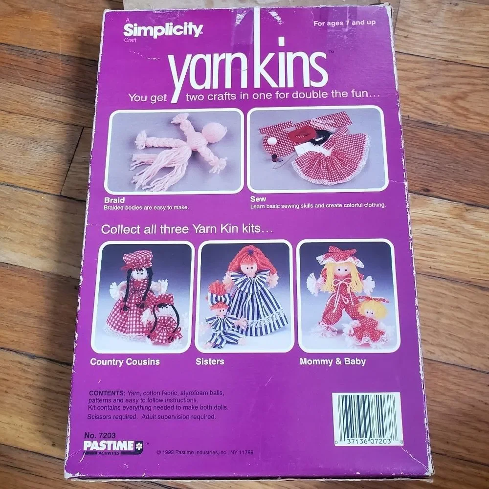 Yarnkins A yarn & sewing craft Mommy‎ & Baby Easy to make dolls vintage